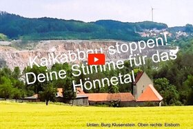 Foto da petição:Stop lime mining in the Hönnetal! Preserve the homeland. Governor Hendrik Wüst - act now!