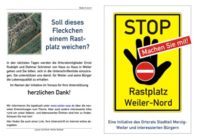 Foto da petição:STOP: Rastplatz Weiler-Nord