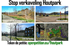 Kuva vetoomuksesta:Stop verkaveling Houtpark 2.0