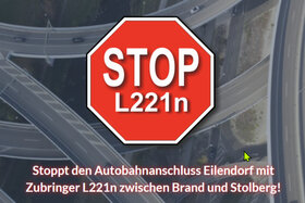 Slika peticije:Stoppt Autobahnanschluss AC-Eilendorf und L221n!