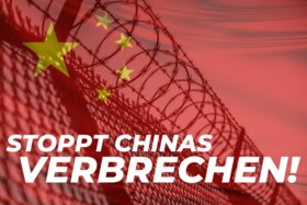Foto della petizione:Stoppt Chinas Menschenrechtverbrechen!