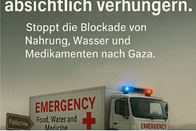 Դիմումի պատկերը՝ Stoppt das absichtliche Aushungern in Gaza – Menschlichkeit kennt keine Grenzen!