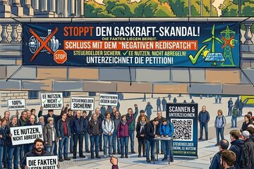 A petíció képe Stoppt das Gesetz zum „negativen Redispatch“ – Schluss mit der Verbrennung von Steuergeldern