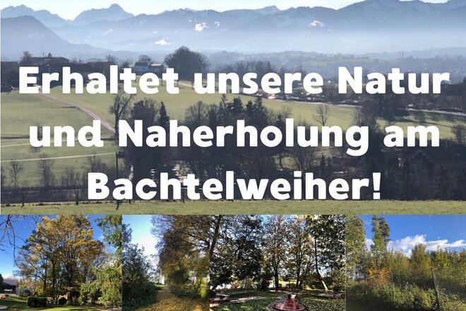 Imagen de la petición Stoppt das touristische Gewerbegebiet am Bachtelweiher – Erhaltet unsere Natur und Naherholung!