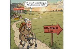 Billede af andragendet: Ein Dorf ohne Bargeld! Stoppt den Wegfall des Geldautomaten