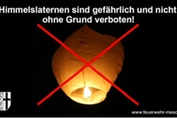Bild der Petition Stoppt Den Verkauf Von Himmelslaternen !!!