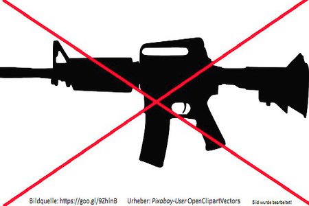 Foto e peticionit:Stoppt den Waffenexport!