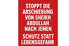 A petíció képe: Stoppt die Abschiebung von Imam Abdullah nach Jemen- Schutz statt Lebensgefahr!