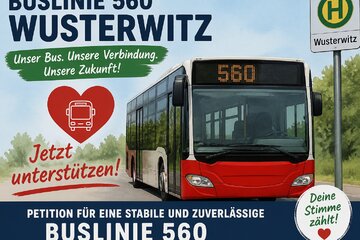 Image of the petition "Stoppt die Ausdünnung der Linie 560! Keine Isolation für unsere Dörfer ab dem 1. Juni!"