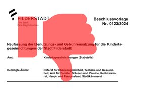 Picture of the petition:Stoppt die geplante massive Gebührenerhöhung der KiTas in Filderstadt!