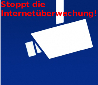 Kép a petícióról:Stoppt die Internetueberwachung!