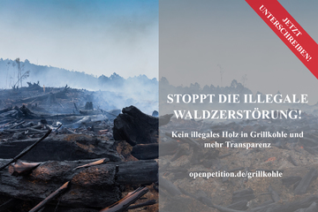 Bild der Petition STOPPT DIE WALDZERSTÖRUNG FÜR GRILLKOHLE! - Kein illegales Holz in Grillkohle und mehr Transparenz