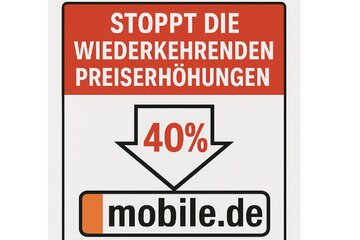 Bild der Petition Stoppt die wiederkehrenden Preiserhöhungen bei mobile.de – Wir fordern faire Konditionen für Händler