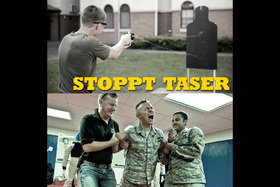 Kép a petícióról:Stoppt Taser-Waffen in Deutschland!