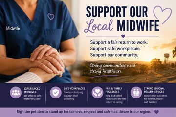 Imagen de la petición Support Our Local Midwife’s Return to Work!