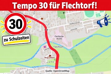 Image of the petition Tempo 30 auf der Alten Braunschweiger Straße in Flechtorf – für sichere Schulwege!