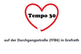 Foto da petição:Tempo 30 auf der Durchgangsstraße FFB6 in Grafrath