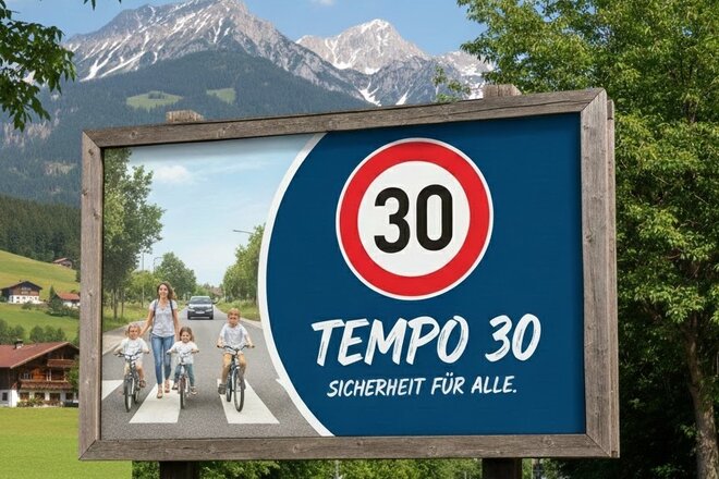 Tempo 30 km/h für mehr Verkehrssicherheit in Kammerland & Brandstatt (Oberperfuss) петициясының суреті