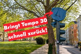 Picture of the petition:Tempo 30 zurück auf Kaiserstraße & Rheinachse in Mainz!