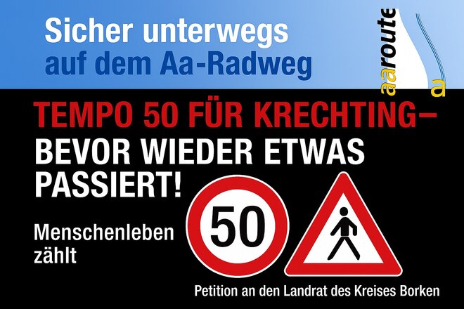 Imagen de la petición Tempo 50 auf der Krommerter Straße (L 611) in Krechting – bevor wieder etwas passiert!