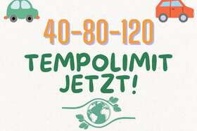Picture of the petition:Tempolimit jetzt!