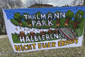 Dilekçenin resmi:Thälmannpark Erhalten – Nicht Halbieren!