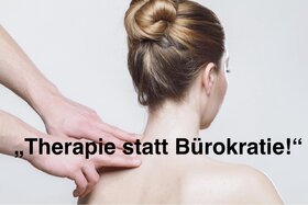 Beeld van die petisie: “Therapie statt Bürokratie – Physiotherapiepraxen entlasten!”