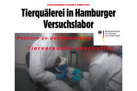Picture of the petition:Tierversuche SOFORT STOPP