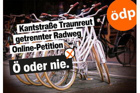Bild der Petition: Traunreut - Kantstraße: Getrennter Rad und Fußweg in beiden Richtungen