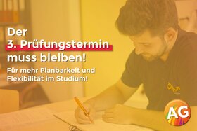Petīcijas attēls:UG Novelle: 3. Prüfungstermin muss bleiben! - Aktionsgemeinschaft Innsbruck