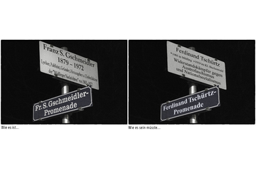 Image of the petition Umbenennung der nach einem Nazi-Apologeten benannten "Franz S. Gschmeidler"-Promenade