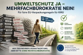 Image of the petition: Umweltschutz ja – Mehrfachbürokratie nein! Für faire EU-Verpackungsregeln für KMU