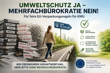 Image of the petition Umweltschutz ja – Mehrfachbürokratie nein! Für faire EU-Verpackungsregeln für KMU