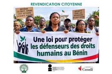 Bild der Petition Une loi pour protéger les défenseurs des droits humains au Bénin