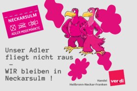 Bild der Petition: Unser Adler fliegt nicht raus - WIR bleiben in Neckarsulm!