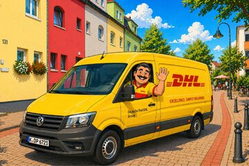 Bild der Petition Unser geliebter DHL-Paketzusteller Christos soll in Köln-Mauenheim bleiben!