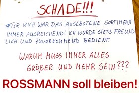 Kép a petícióról:Unser Stadtfeld-ROSSMANN soll bleiben!