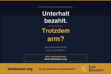 Bild der Petition Unterhaltsrecht reformieren – Existenz schützen, Kindeswohl stärken