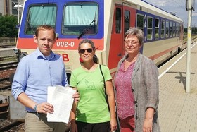 Φωτογραφία της αναφοράς:Unterschriftenliste zur Erhaltung der ÖBB Haltestelle Weikendorf