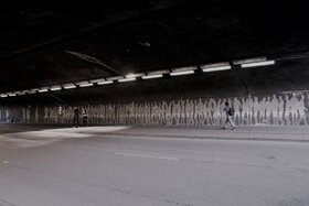 Foto van de petitie:Unterschutzstellung des Kunstwerks "Schattenfiguren“ Loveparade Karl-Lehr Tunnel Duisburg