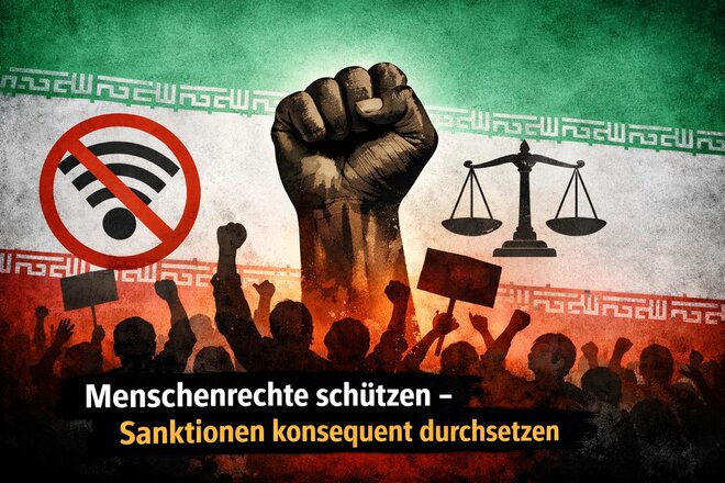 Imaginea petiției Urgent /Gezielte Sanktionen statt Schweigen – Verantwortung für Menschenrechtsverletzungen im Iran