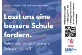 Imagen de la petición:Lage der Schülerinnen und Schüler verbessern - Frankfurter Schulpetition