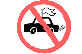 Bilde av begjæringen:Verbot motorisierter Demonstrationen ( mit PKW bzw. LKW o.ä. )