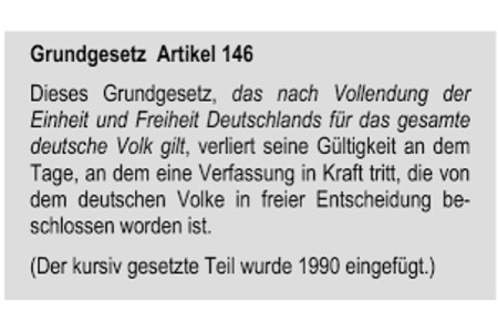 Bild der Petition Verfassung für Deutschland