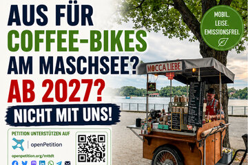 Bild der Petition Vergabeverbot für mobile Kaffee-Bikes am Maschsee in Hannover aufheben