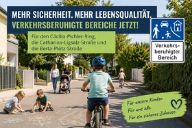 Bild der Petition: Verkehrsberuhigte Bereiche für Cäcilia-Pichler-Ring, Catharina-Ligsalz-Str. und Berta-Plötz-Str.