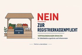 Bild der Petition: Vertrauenskassen erhalten: Keine Registrierkassenpflicht für Selbstbedienungsstände und Hofautomaten