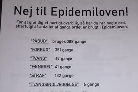 Billede af andragendet:Vi VIL stemme over ny epidemilov i Denmark