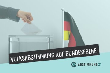 Foto van het huisparlement " Sollen Volksabstimmungen auf Bundesebene eingeführt werden? ".