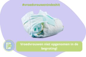 Kép a petícióról:Vroedvrouwen in de shit: geen broodnodige loonsverhoging voor vroedvrouwen in begroting!